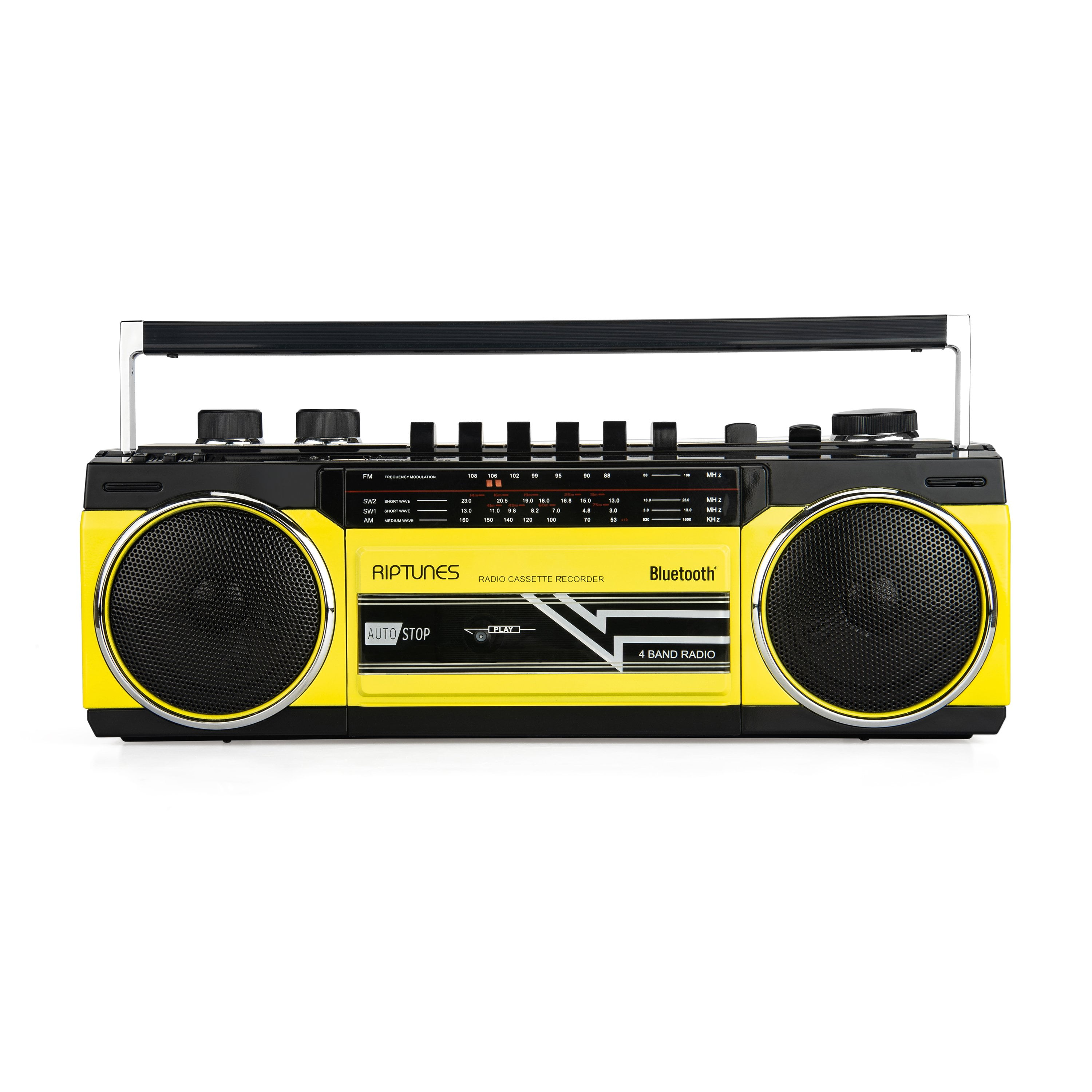 Cassette Player Recorder Boombox AM FM Radio Dual Stereo Speaker AC/Battery Operated & AUX /USB/ SD Port 