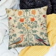 thumbnail image 2 of William Morris Throw Pillow Covers Rustic Floral Botanical Bird Decorative Pillow Case Cushion Cover for Couch Bedroom Sofa Home Decor, 2 of 5