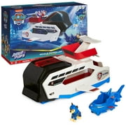 PAW Patrol Aqua Pups Whale Patroller Team Vehicle with Chase Figure and Vehicle Launcher