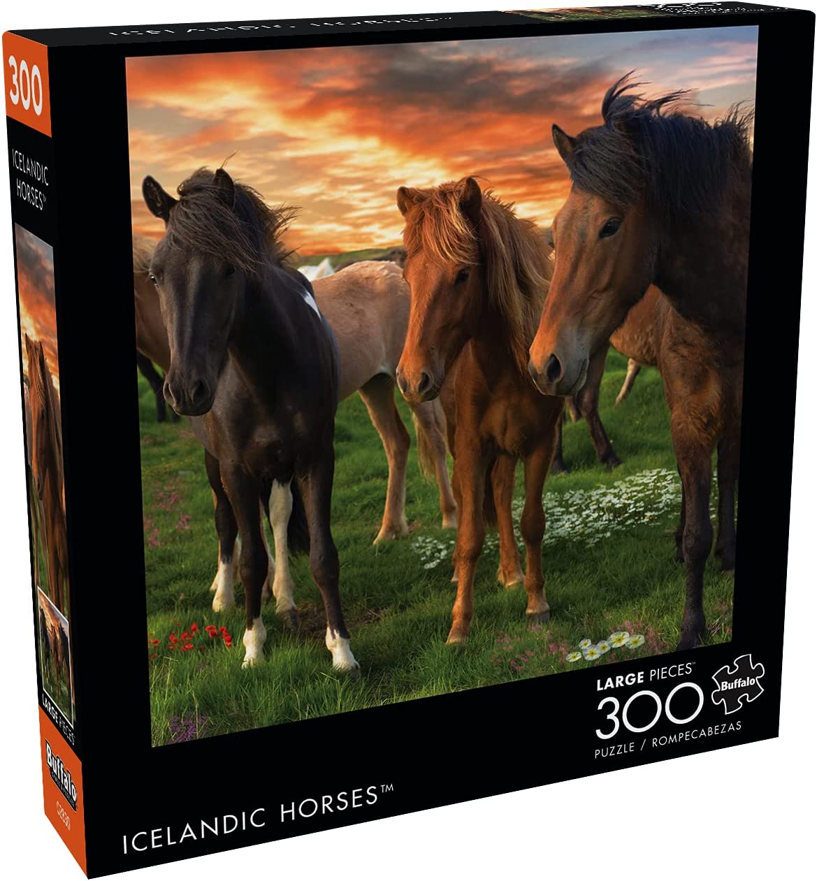 Buffalo Games Icelandic Horses - 300 Pieces Jigsaw Puzzle