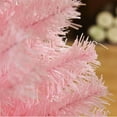 thumbnail image 3 of HOMCOM 6FT Artificial Christmas Tree Holiday Xmas Holiday Pencil Tree Decoration with Automatic Open for Home Party, Pink, 3 of 9