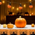 thumbnail image 2 of SLYNSHome Halloween Tablecloth Decor,Plastic Disposable Table Covers with Print Halloween Party Supplies - Orange, 2 of 6