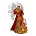 thumbnail image 3 of Kurt Adler 18-inch Red and Gold Multi-colored LED Fiber-Optic Angel Treetop, 3 of 7