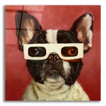 Epic Art Lucia Heffernan 3D Dog 12"x12" Framed Art Prints