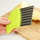 thumbnail image 2 of Wavy Blade French Fries Cutter for Wavy French Fries Green, 2 of 3