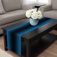 thumbnail image 4 of Blue Black Ombre Table Runner 120 Inches Long, Gradient Contemporary Abstract Art Kitchen Coffee Dining Table Decoration for Home Party Birthday Wedding Home Decor 13x120 Inches, 4 of 8