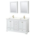 thumbnail image 4 of Wyndham Collection Wcs202060d-Qtz-Unsmed Deborah 60" Free Standing Double Basin Vanity Set, 4 of 6