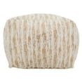 thumbnail image 5 of Saro Lifestyle Faux Fur Pouf With Foil Print Design Gold, 5 of 5