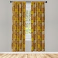 thumbnail image 3 of Ambesonne Tribal Curtains, Traditional Folkloric, Pair of 28"x84", Multicolor, 3 of 5