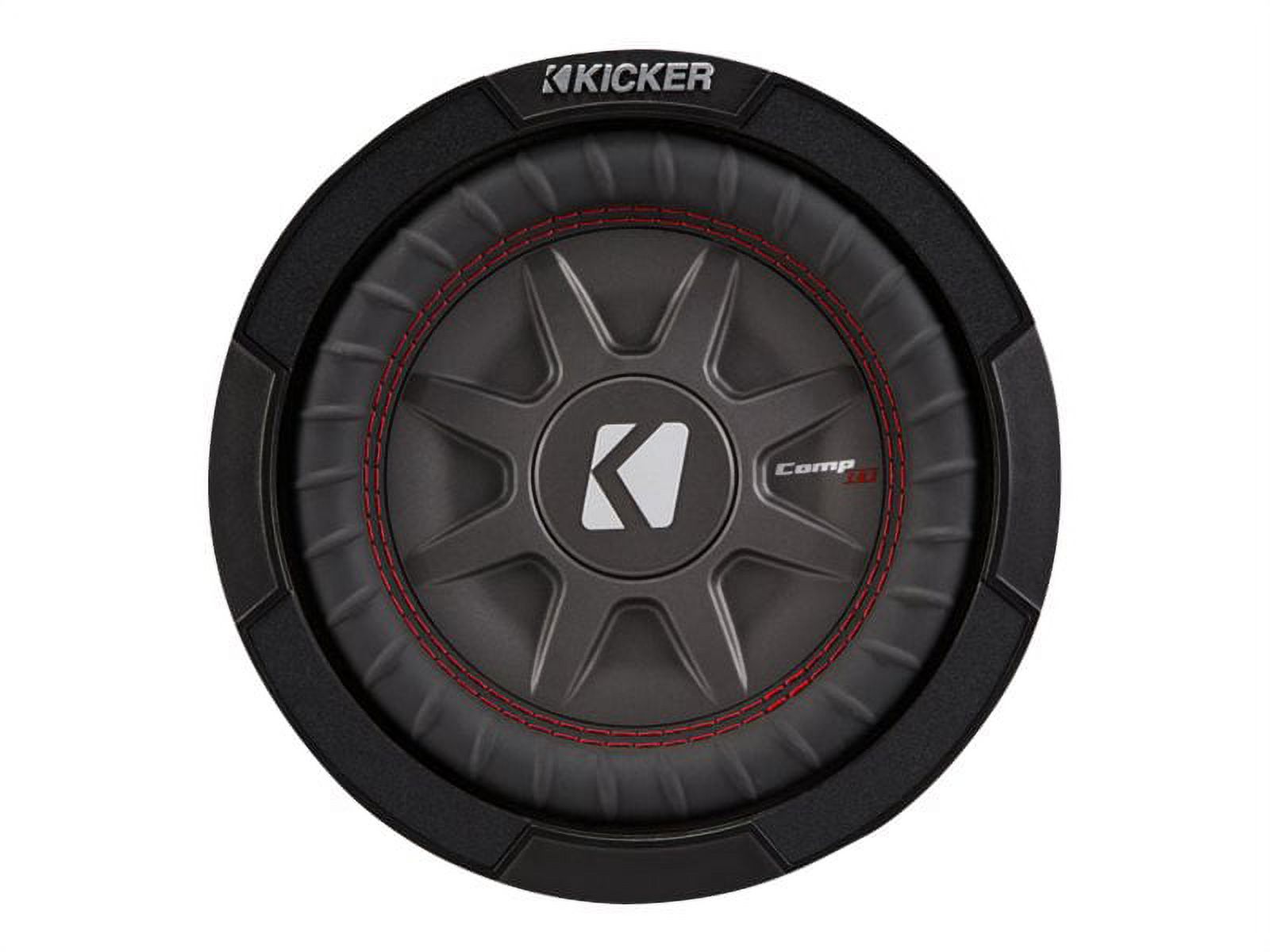 Kicker 8 Inch Dual 600 Watt CompRT 2 Ohm Shallow Slim Car Subwoofer | 43CWRT82 - image 2 of 5