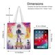 thumbnail image 5 of Jentry Chau vs. The Underworld Bolso de tela con estampado de lienzo para mujer, bolsa de compras reutilizable y estética, con cremallera interior, regalo para mujer,38*45cm., 5 of 6
