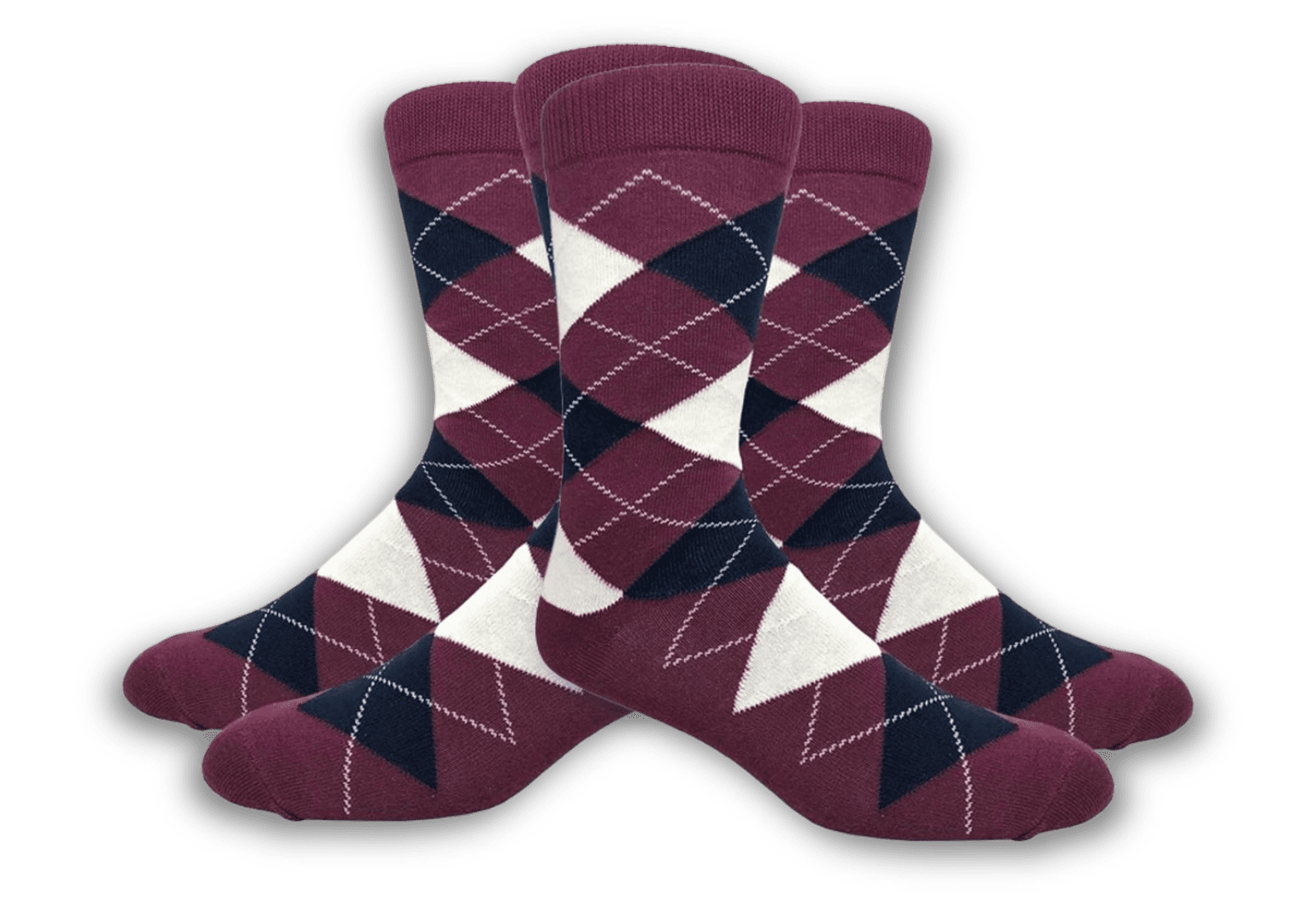 Chromo Socks in Burgundy Cotton