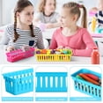 thumbnail image 4 of Colorful Pencil Organizer, Space-Saving Design, Strong and Durable Plastic, For Classroom, Office Desk, Small Desk, And Toy Storage, 12-Piece Set, Elegant Design, 4 of 5