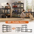 thumbnail image 4 of 2 Pack of Storage Shelf,Heavy Duty Metal Garage Storage Shelves Load 3100LBS,Adjustable Metal Shelving Unit for Pantry Basement,DIY Flexibility Shelves 35.4‘’Wx12‘’Dx59.5‘’H, 4 of 9