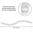 thumbnail image 2 of Pack of 2 Swimming Pool Replacement Pipe Pump Hose Filter Above Ground Plastic 1.25” Length 4.92‘, 2 of 9