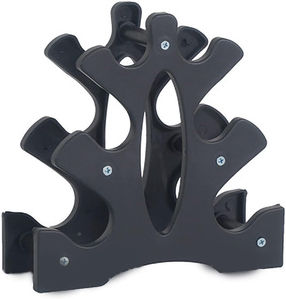 WCX Dumbbell Rack, 3 Tier 23x22.5x8.5cm Dumbbell Rack PP Triangular Dumbbell Rack Stand Multilevel Weight Holder Storage Accessories for Home Gym Exercise-0614