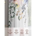 thumbnail image 6 of Wild Flowers Sheer Curtains 96 Inch Length 2 Panels Set Window Treatments, Farmhouse Country Floral Leaf Plant Rod Pocket Semi Curtains for Living Room/Bedroom/Kitchen Décor, 104"W x 96"L, 6 of 7