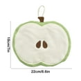 thumbnail image 3 of Mouliraty Apples Fruit Hand Towel Can Be Hung Without Shedding Super Absorbent Kitchen Supplies Children's Squares Towel Hand Towel, 3 of 6
