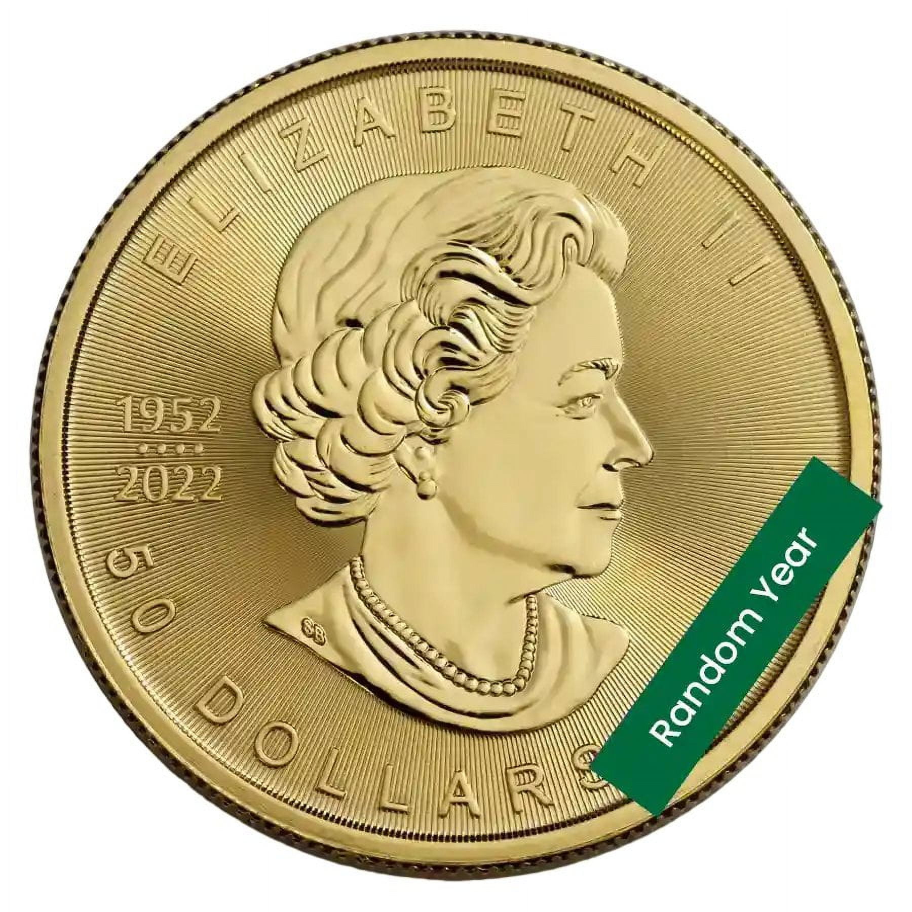 1 oz Gold Maple Leaf Coin BU - Random Year - 2 Coins