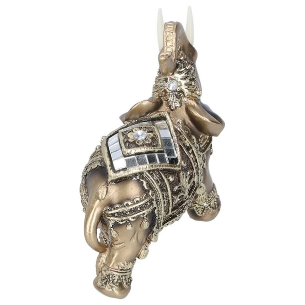 Figura de elefante, estatua de elefante, figura de elefante Feng, adorno de resina, artesanía, diseño de última generación