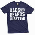 thumbnail image 5 of Men's Father's day Funny T-shirt Dads with beards dad grandpa papa tee shirt fathers day tee shirt (X-Large Military Green), 5 of 7
