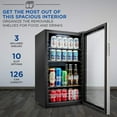 thumbnail image 5 of Ivation 3 Cu Ft Beverage Refrigerator with Glass Door, Stainless Steel, 5 of 7
