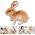 thumbnail image 3 of Interesting Stuffed Rabbit Adorable Stuffed Animal Comfortable Plush Toy Children Supply, 3 of 8