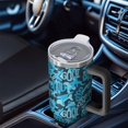 thumbnail image 4 of Camouflage 40oz Tumbler– Stainless Steel Insulated Tumbler with Handle and Straw, Large Capacity Travel Cup for Hot & Cold Drinks, 4 of 6