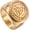 Full Gold, variant on Men's Stainless Steel Valknut Norse Viking Odin Ring,Warrior Signet Biker Band, Punk