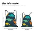 thumbnail image 4 of Easygdp Hand Drawn Seamless Drawstring Backpack, Beach Sackpack, Travel Sackpack Lightweight for Sports, Gym, Travel, Swimming - Medium, 4 of 9