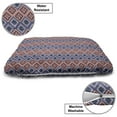 thumbnail image 3 of Ethnic Pet Bed, Diagonal Checkered Pattern with Simple Blossoms Geometric Design with Dots, Chew Resistant Pad for Dogs and Cats Cushion with Removable Cover, 24" x 39", Multicolor, by Ambesonne, 3 of 4