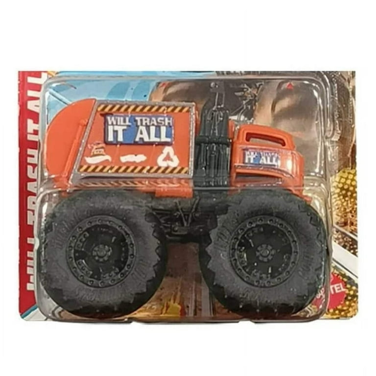 Hot Wheels Monster Trucks, 1:70 Scale, Will Trash It All