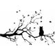 thumbnail image 1 of Calcomanías de pared de vinilo extraíbles de 22,9" x 15" para habitación de niños Ramas de árbol negras, 1 of 4