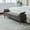 Charcoal + Polyester, variant on FENGFAN 65.94 Inch Upholstered Boucle Polyester Storage Bench With Armrest Rubberwood Legs Beige 1 Pack