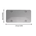 thumbnail image 4 of Gray 2-Pack ABS+PC License Plate Frames with Mounting Screws & Nuts - Weatherproof, UV-Resistant, Universal 6x12 Inch Fit for Cars - Lightweight, Shatterproof, Easy Installation License Plate Holders, 4 of 6