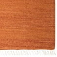 thumbnail image 2 of Rugsotic Carpets Eco-Friendly Woven Hand Woven Kilim Flat Weave Dark Orange Solid Area Rug, 10'x10' Square, Antimicrobial, 2 of 5