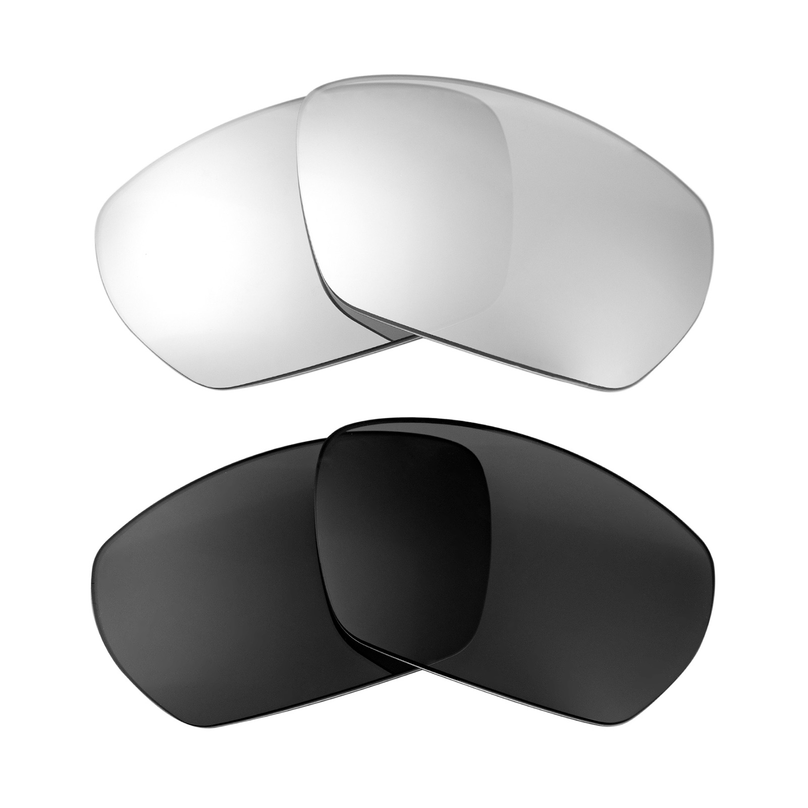 Walleva Polarized Titanium + Black Replacement Lenses For Costa Del Mar