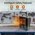 thumbnail image 5 of Comfort Zone Milkhouse Style Utility Space Heater with Thermostat, Black, 5 of 7