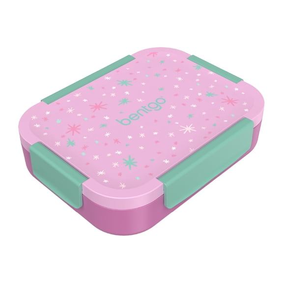 Bentgo Kids Lunch Box with Leakproof Lid and Tray - Starry Sprinkle Pink
