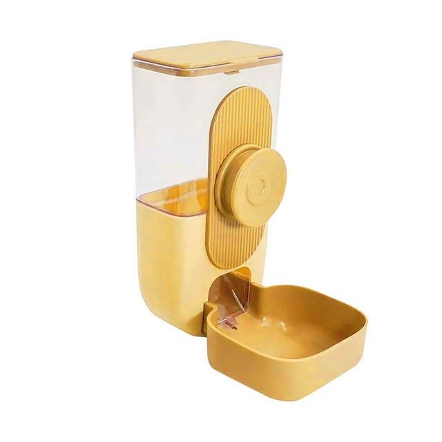 Hanging Automatic Food Water Dispenser for Convenient Cage Mounted Bowl Feeder for Small Medium Animals