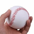 thumbnail image 3 of Practice Baseballs[4Pack], Reduced Impact Safety Baseballs, Standard 9” Adult Youth Leather Covered Soft Balls for Team Game Competition Pitching Catching Training -Rubber Center(White), 3 of 7