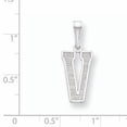 thumbnail image 2 of Collier Pendentif Monogramme Initiale Lettre V en Argent Sterling 925, 2 of 6