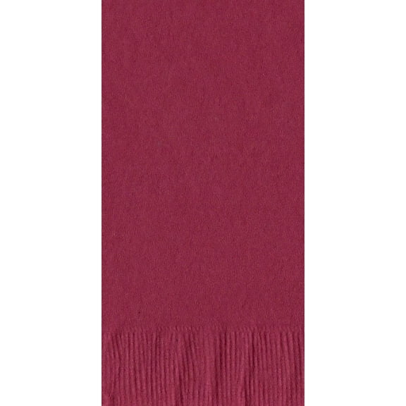 50 Plain Solid Colors Dinner Hand Towel Napkins Paper - Burgundy