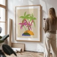 thumbnail image 3 of Tropical Islands - Illustration Tropical Palm Tree Abstract Geometric Summer Minimalist Beach House Unframed Wall Art Print 40 x 60 inches, 3 of 16