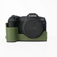 thumbnail image 1 of GadgetCom Camera Half Case Compatible with Canon EOS R8 , Anti-Slip PU Leather Shell Protective Cover With Strap, 1 of 1