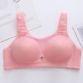 thumbnail image 3 of KBODIU Everyday Bras for Women, Plus Size Comfort Bras, Wirefree Bra Sexy Camouflage Print Front Deduction BreathNon-Steel Ring Non-Magnetic Buckle Bras Watermelon Red, 3 of 5
