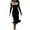 Black, variant on TINZEN Women's Long Sleeve Sweater Dress 2024 Fall Lapel Collar Button Elegant Casual Midi Dresses Long Knot Dress Women Cute Dresses for Woman Juniors Knee Length Dress