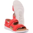 thumbnail image 5 of Strive Aruba Women's Leather Sandal With Three Adjustable Straps In Red Size 5.5/6, 5 of 6