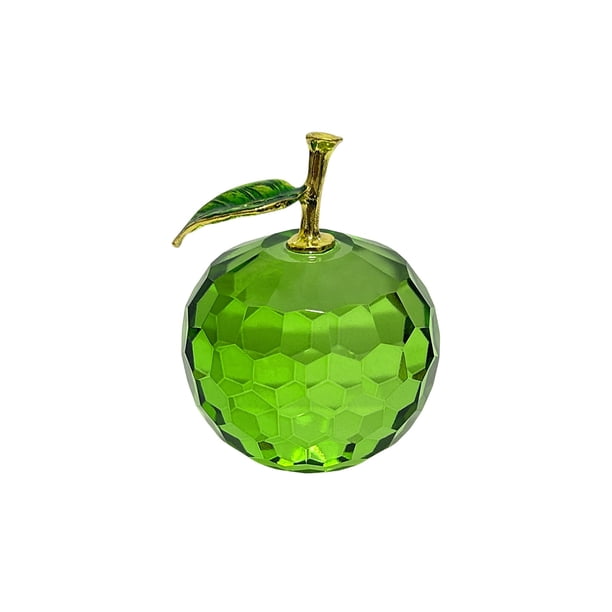 Decoraciones de Manzana de Cristal de Navidad, Estatuas de Manzana de Vidrio, Regalos de Navidad Y Colecciones de Decoración de Casa de Navidad