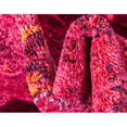 thumbnail image 4 of Unique Loom Medici Tapis Abstrait en Détresse 9' x 12' Rectangle Fuchsia/rouge, 4 of 5